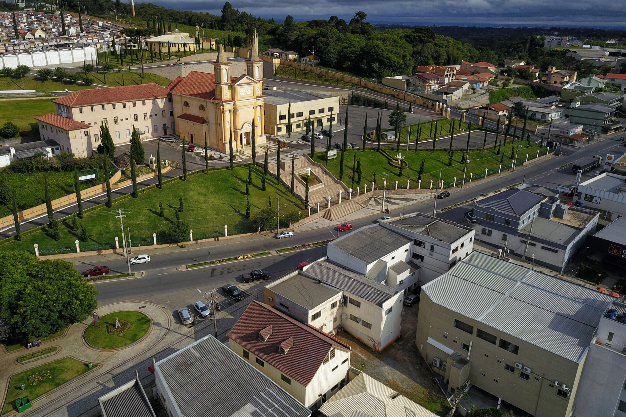 Vista aérea da cidade de Colombo, na Região Metropolitana de Curitiba