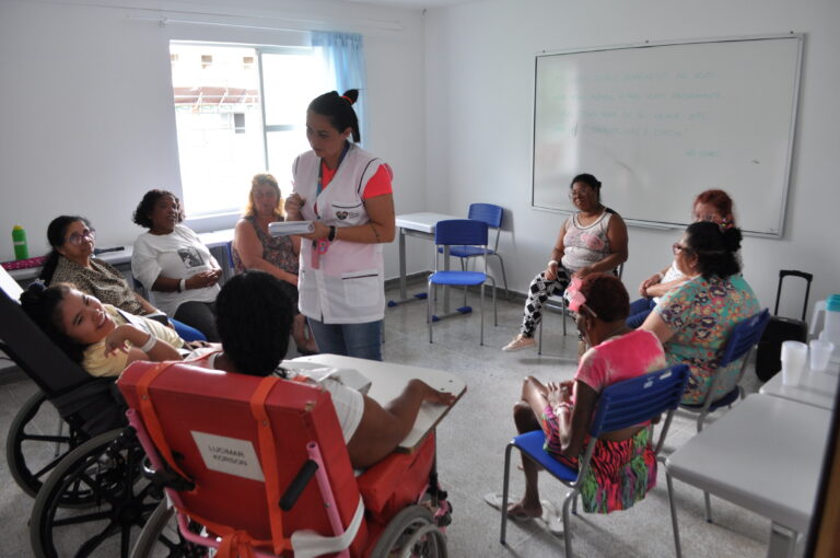 Ambiente interior do Complexo de Saúde Pequeno Cotolengo