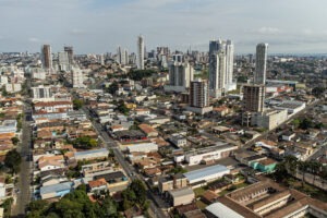 Vista aérea da cidade de Ponta Grossa.