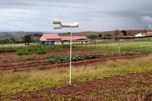 Instrumento de medição em propriedade rural