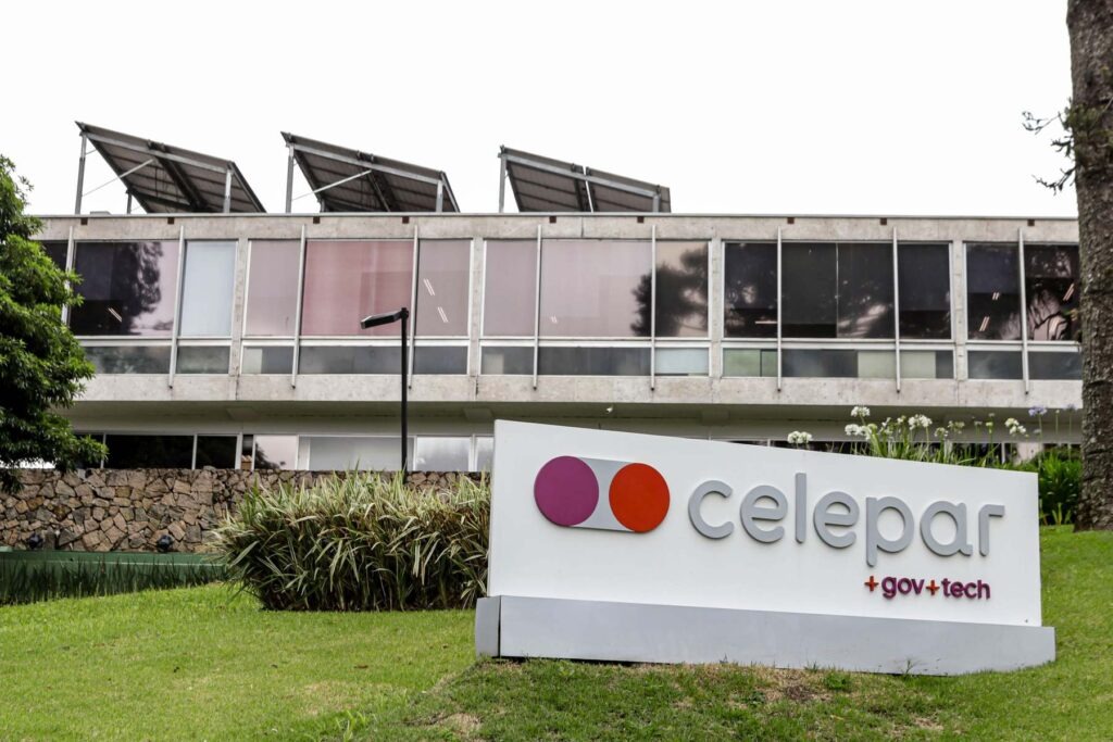 A sede da Celepar, em Curitiba. A companhia será privatizada com venda na B3