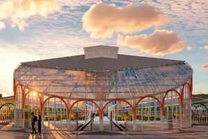 Vista do projeto do novo Mercado de Flores da Ceasa em Curitiba
