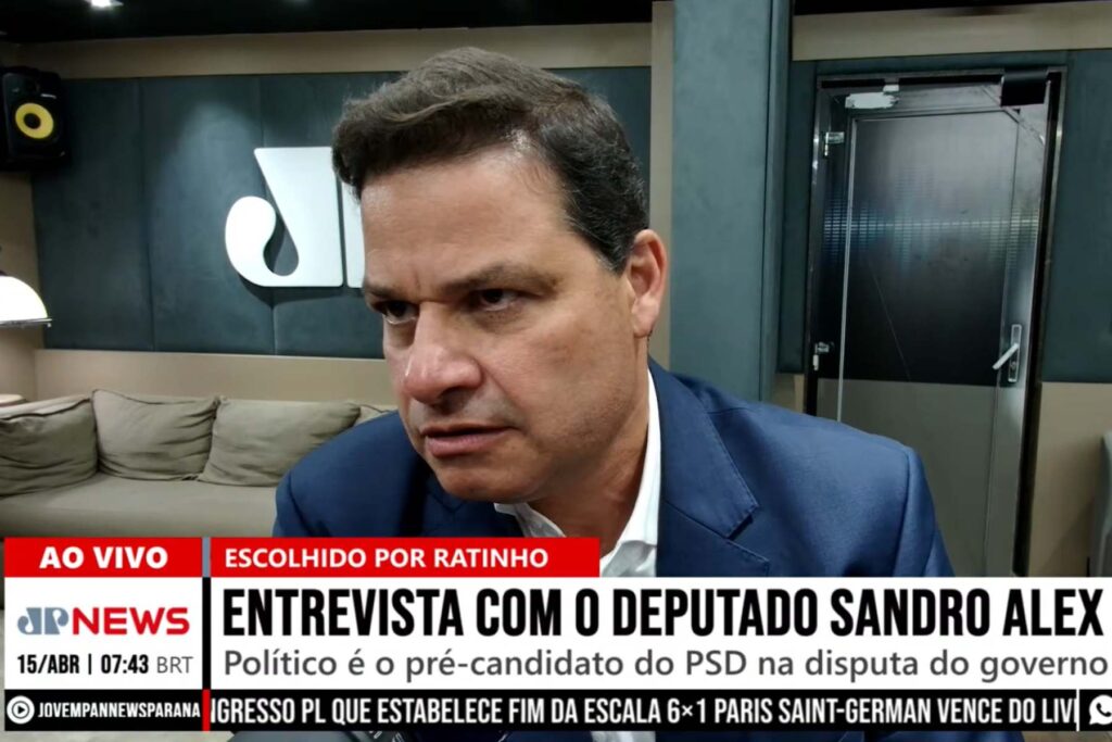 Sandro Alex, pré-candidato ao Governo do Paraná, deu entrevista ao Jornal da Manhã da Jovem Pan News