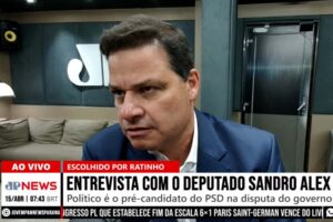Sandro Alex, pré-candidato ao Governo do Paraná, deu entrevista ao Jornal da Manhã da Jovem Pan News